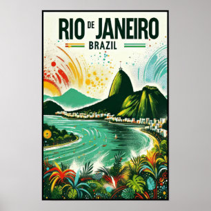 Rio de Janeiro: Levendige Kleuren van Brazilië Poster