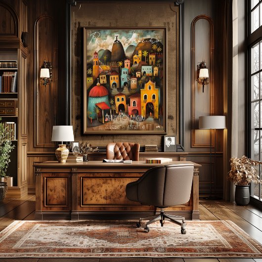 Rio de Janeiro: Marvelous City - Whimsical Art Perfect Poster