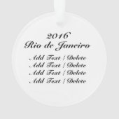 Rio de Janeiro Ornament (achterkant)