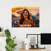 RIO DE JANEIRO POSTER (Thuiskantoor)