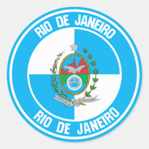 Rio de Janeiro-ronde Emblem Ronde Sticker