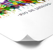 Rio de Janeiro - Skyline Brazilië Poster (Hoek)