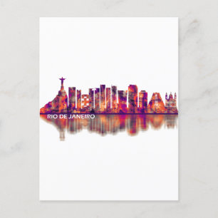 Rio de Janeiro - Skyline Brazilië Uitnodiging Briefkaart