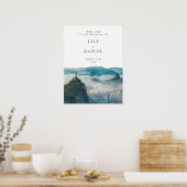 Rio de Janeiro Skyline Wedding Welcome Sign Poster (Keuken)