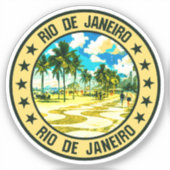 Rio de Janeiro Sticker (Voorkant)