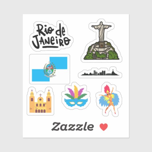 Rio de Janeiro Stickers (Vel)