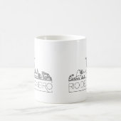 Rio De Janeiro Stylisé Skyline Café Mug (Centre)