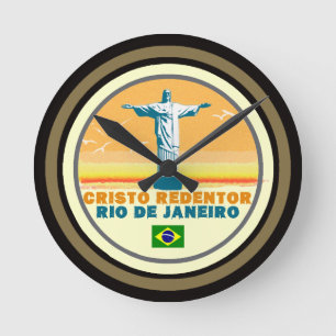 Rio DE janeiro tijd, corcovado Ronde Klok
