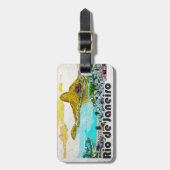 Rio de Janeiro Vintage Travel Bagagelabel (Voorkant verticaal)