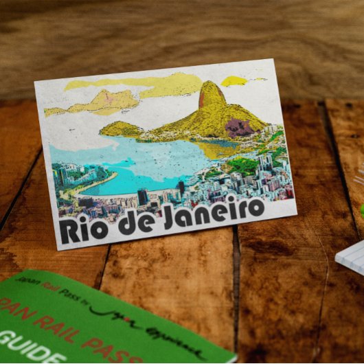 Rio de Janeiro Vintage Travel Briefkaart