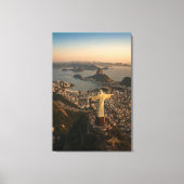 Rio de Janeiro Zonsondergang Canvas Afdruk (Voorkant)