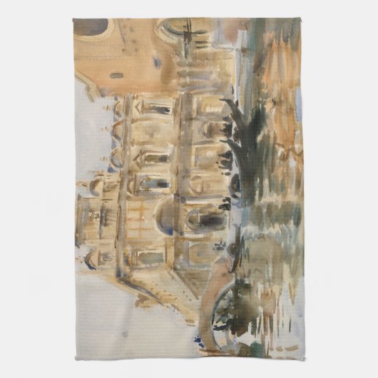 Rio dei Mendicanti, Venetië, door John Singer Sarg Theedoek (Verticaal)