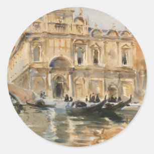 Rio dei Mendicanti, Venetië door John Singer Sarge Ronde Sticker