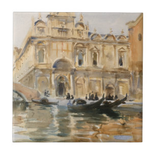 Rio dei Mendicanti, Venetië door John Singer Sarge Tegeltje