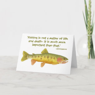 Rio Grande Cutthroat Kaart met humoristische quote