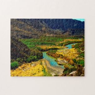 Rio Grande rivier Texas. Legpuzzel