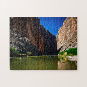 Rio Grande rivier Texas. Legpuzzel