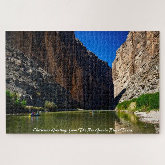 Rio Grande Texas. kerstcadeautjes Legpuzzel (Horizontaal)