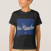 Rio Rancho New Mexico Nm Map T-shirt (Voorkant)