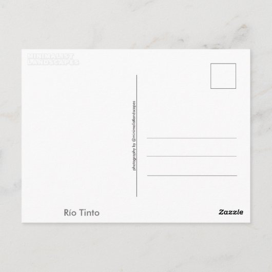 Rio Tinto, Andalusië (Spanje) Briefkaart (Achterkant)