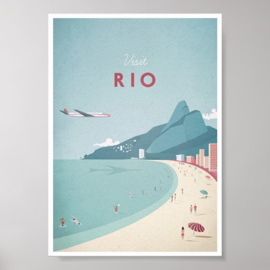 Rio Vintage Travel Poster (Voorkant)