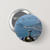 Rio, zegende Rio. Ronde Button 5,7 Cm (Voorkant /achterkant)