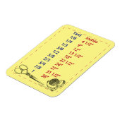 Riolen en Quilters Yardage Maattabel Magneet (Linkerzijde)