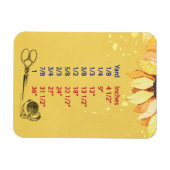 Riolering Quilters Yardage Metingsgrafiek Magneet (Horizontaal)