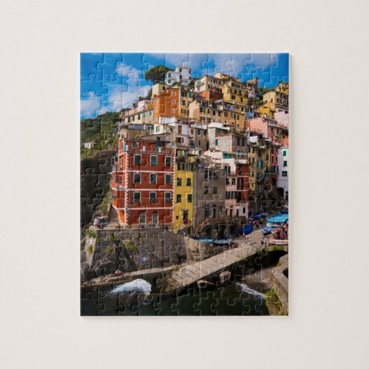 Riomaggiore Aftermiddag Legpuzzel (Verticaal)