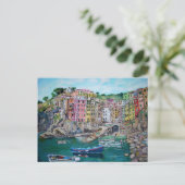Riomaggiore - Carte postale (Debout devant)