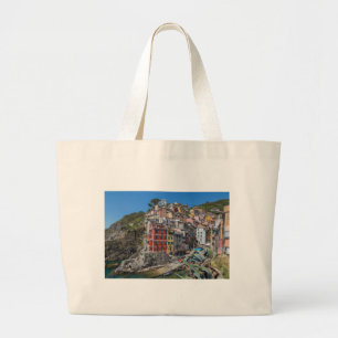 Riomaggiore Cinque Terre Liguria Italië Grote Tote Bag