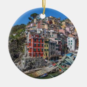 Riomaggiore Cinque Terre Ligurië Italië Keramisch Ornament
