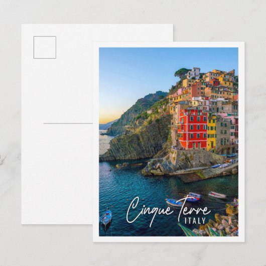Riomaggiore, de eerste stad van de Cinque Terre Briefkaart (Voorkant / Achterkant)