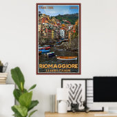 Riomaggiore Harbour Poster (Thuiskantoor)