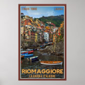 Riomaggiore Harbour Poster (Voorkant)