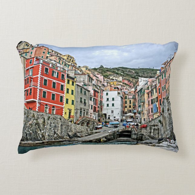 Riomaggiore, Italia Accent Pillow Decoratief Kussen (Voorkant)