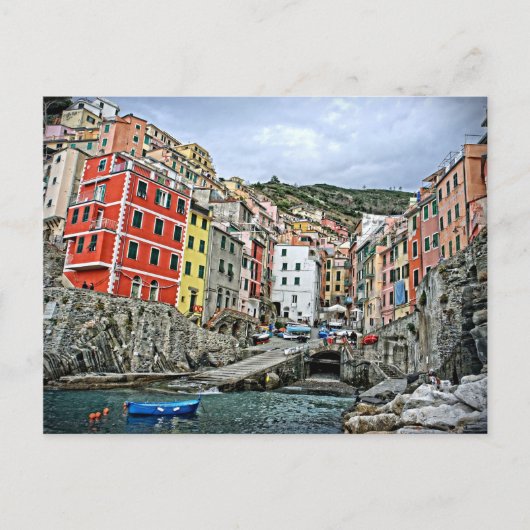 Riomaggiore, Italie - Carte Postale Cinque Terre (Devant)