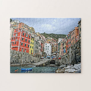 Riomaggiore, Italie - Le Puzzle des Cinque Terre
