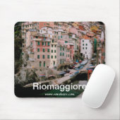 Riomaggiore Panoramisch Uitzicht Mousepad Muismat (Met muis)