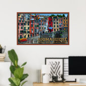 Riomaggiore Waterfront Poster (Thuiskantoor)