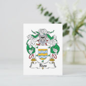 Rios Family Crest Briefkaart (Staand voorkant)