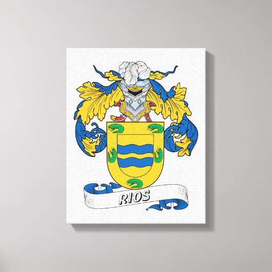 Rios Family Crest Canvas Afdruk (Voorkant)