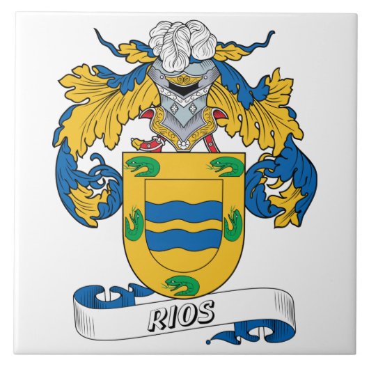 Rios Family Crest Tegeltje (Voorkant)