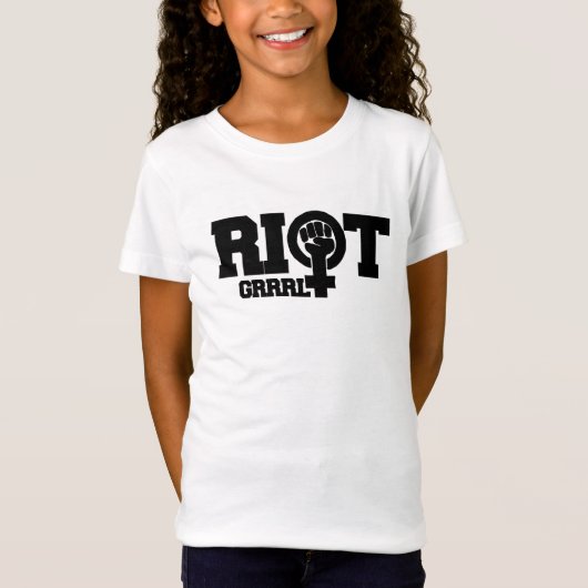 RIOT GRRL feminist T-shirt (Voorkant)