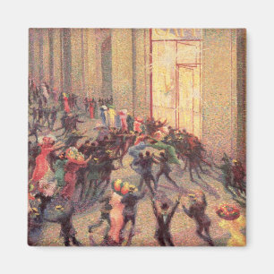 Riot in the Galleria, 1909 (olie op canvas) Magneet