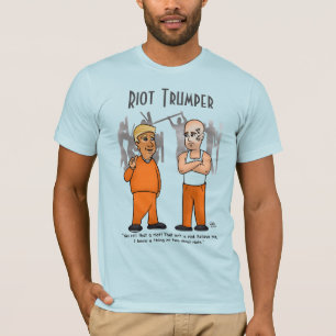 Riot Trumper Light Blue Mannen T-Shirt