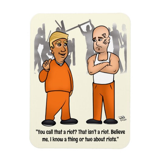 Riot Trumper Yellow Magnet Magneet (Verticaal)