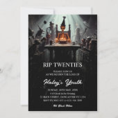 RIP 20s Twenties Grappig skelet 30e verjaardag Kaart (Voorkant)