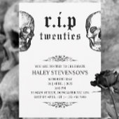 RIP 20s Twenties Grappige schedel Begrafenis 30 Ve Kaart