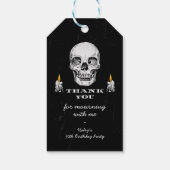 RIP 20s Twenties Skull Gothic Black 30e verjaardag Cadeaulabel (Achterkant)